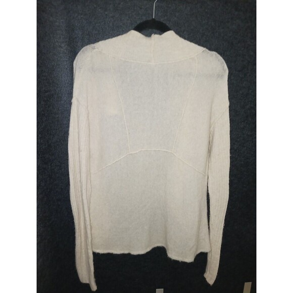 Free People Cascade Cardigan Wool/Alpaca Blend Cream Mockneck Be All Day Wear XS - Picture 8 of 11